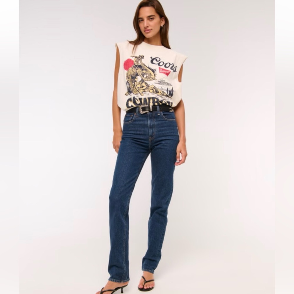 Abercrombie & Fitch The ‘90s Straight Ultra High Rise Jeans: 10s Curve Love